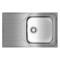 Кухонна мийка з нержавіючої сталі Teka UNIVERSE 50 1B 1D MAX мікротекстура (115110030)