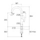 Кухонный смеситель Teka OVAL 915 Хром (116030063)