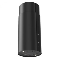 Острівна кухонна витяжка Teka CC 485 BK Чорна, чорне скло (112910006)