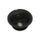 Каменная кухонная мойка Vankor Lira LMR 01.44 Black, Черный