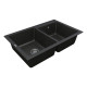 Кам'яна кухонна мийка Vankor Orman OMP 05.80 Black, Чорний