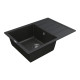Каменная кухонная мойка Vankor Easy EMP 02.62 Black, Черный