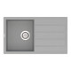 Кам'яна кухонна мийка Vankor Easy EMP 02.76 Gray, Сірий