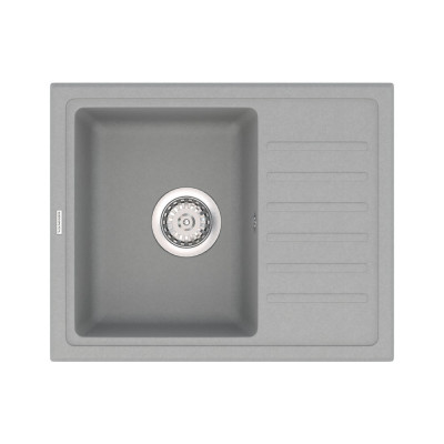 Кам'яна кухонна мийка Vankor Lira LMP 02.55 Gray, Сірий