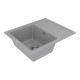 Каменная кухонная мойка Vankor Lira LMP 02.55 Gray, Серый