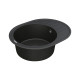 Каменная кухонная мойка Vankor Lira LMO 02.57 Black, Черный
