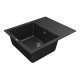Каменная кухонная мойка Vankor Orman OMP 02.61 Black, Черный