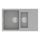 Каменная кухонная мойка Vankor Orman OMP 04.80 Gray, Серый