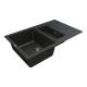 Каменная кухонная мойка Vankor Orman OMP 04.80 Black, Черный